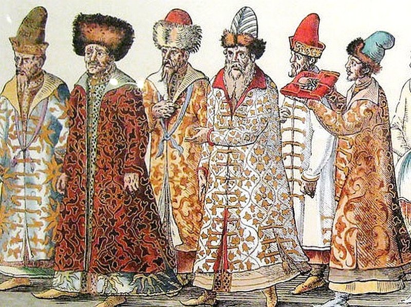 Русское посольство к Византийскому императору. Рисунок XVIII в.