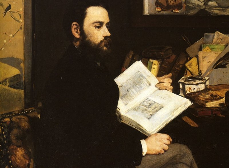 Писатель Эмиль Золя, портрет 1868 г.