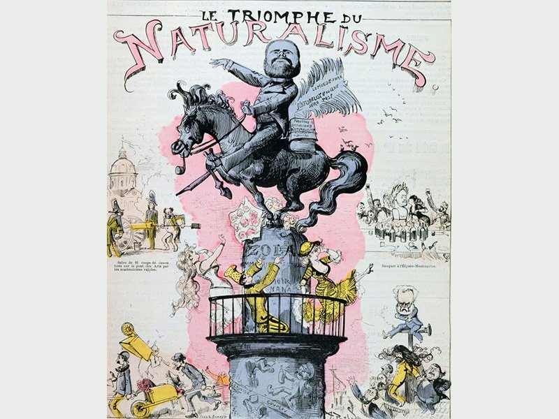 Карикатура «Триумф натурализма» (1880 г.)