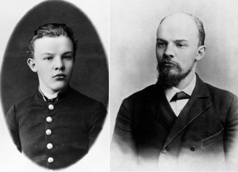 Ленин после окончания гимназии в 1887 г. и в 1897 г.