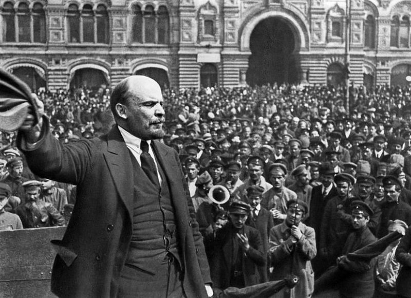 В.И. Ленин на Красной площади в 1919 г.