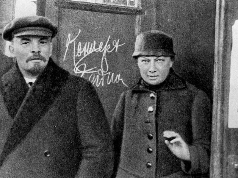 Ленин и Крупская в 1919 г.