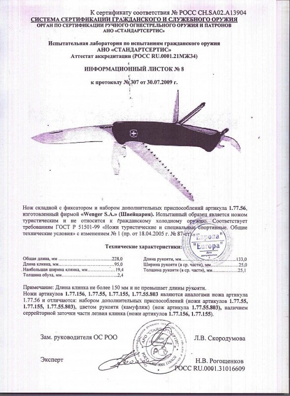 Нож складной с фиксатором и набором дополнительных приспособлений Wenger 1.77.56 (1.77.156, 1.77.55, 1.77.155, 1.77.55.803)