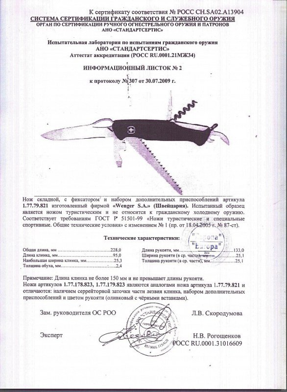 Нож складной с фиксатором и набором дополнительных приспособлений Wenger 1.77.79.821 (1.77.178.823, 1.77.179.823)