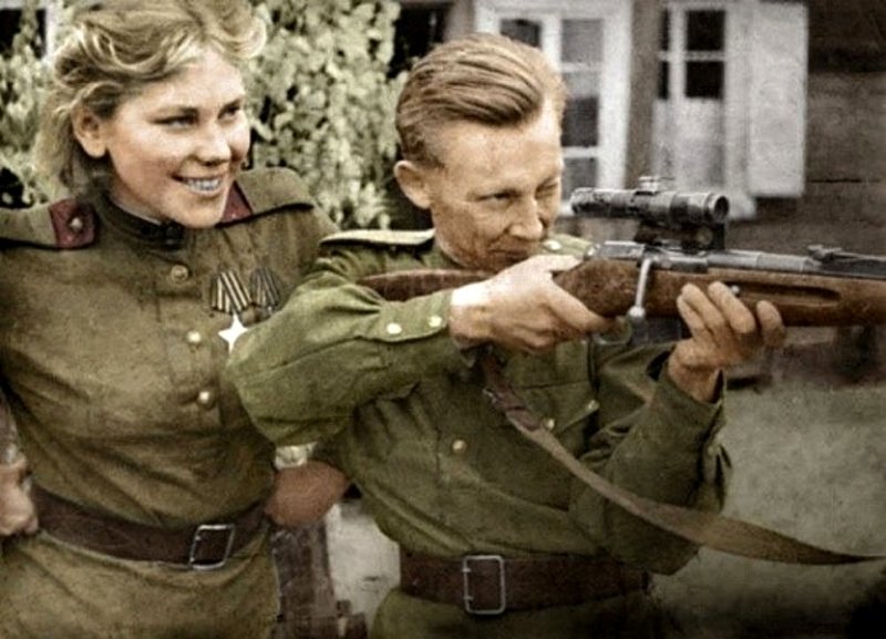 Р.Е. Шанина в октябре 1944 г.