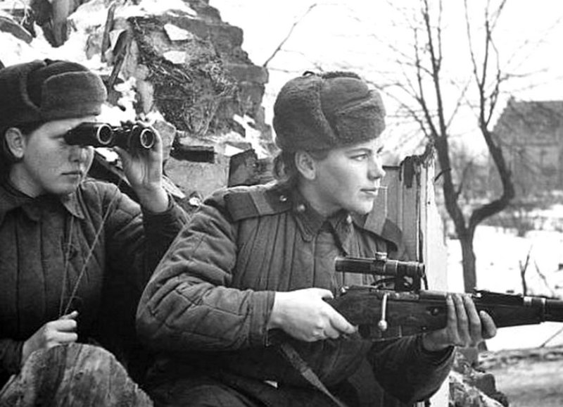 Роза Шанина в декабре 1944 г.