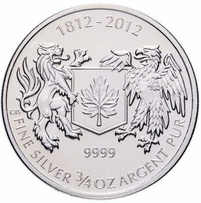купить Канада 1 доллар 2012 "200 лет Войне 1812 года"