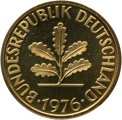 купить Германия 10 пфеннигов (pfennig) 1976, знак монетного двора: "F" - Штутгарт