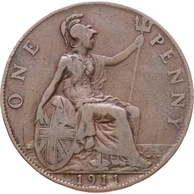 купить Великобритания 1 пенни (penny) 1911