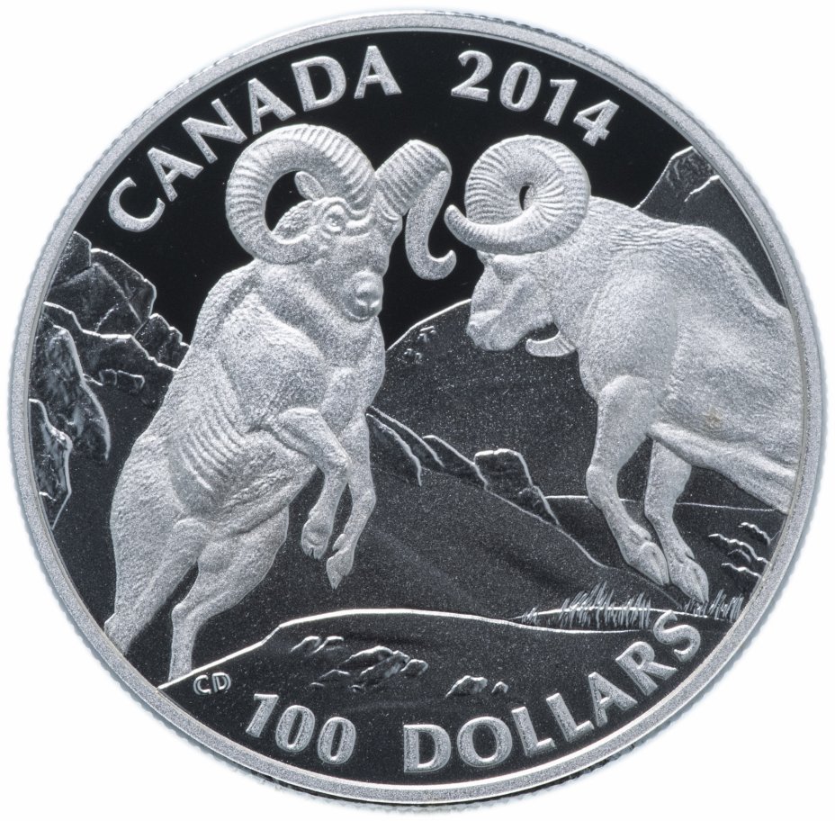 купить Канада 100 долларов 2014 "Баран" в футляре