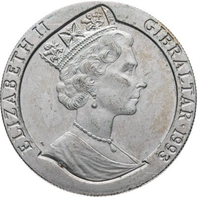 купить Гибралтар 1 крона 1993 Боевые корабли Второй мировой войны - HMS Warspite