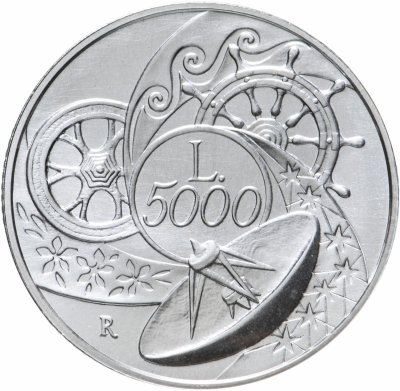 купить Италия 5000 лир 1999 "Миллениум - Земля"