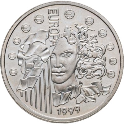 купить Франция 6,55957 франков (francs) 1999 Введение евро