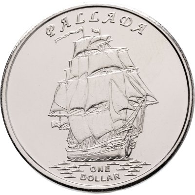 купить Кирибати, Остров Гилберта 1 доллар 2014 "Корабль Pallada"