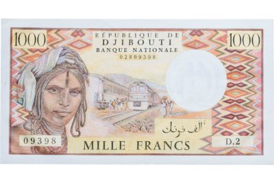 купить Джибути 1000 франков 1979 года (Pick 37а) Без подписи