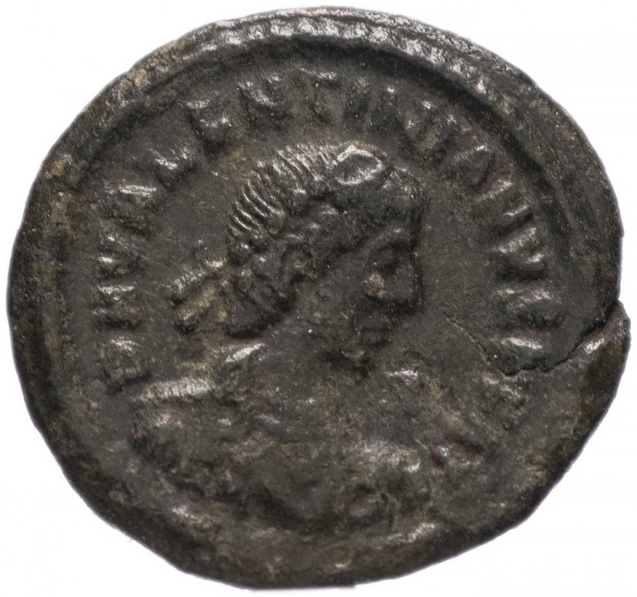 купить Римская Империя Валентиниан II 375-392 гг 4 или 5 денариев (реверс: легенда обрамлена венком)