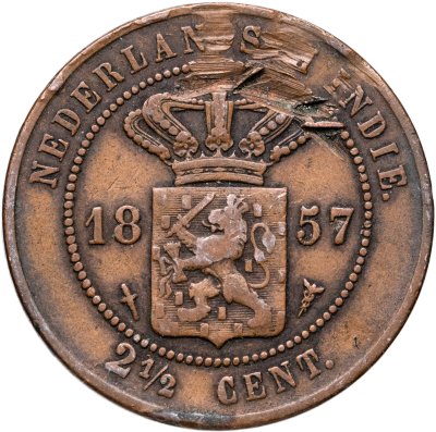 купить Голландская Ост-Индия 2 1/2 цента (cent) 1857