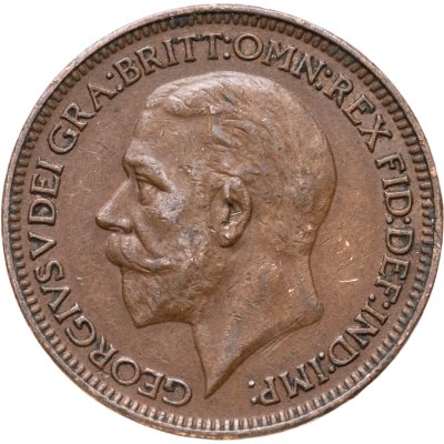 купить Великобритания 1 фартинг (farthing) 1928