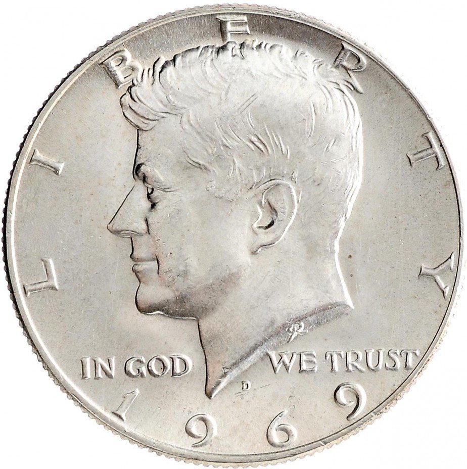 купить Полдоллара США (50 центов) 1969 Кеннеди