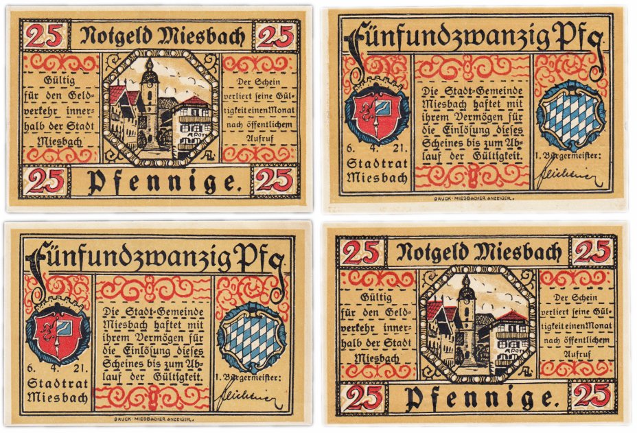 купить Германия (Бавария: Мисбах) набор из 2-х нотгельдов 1921