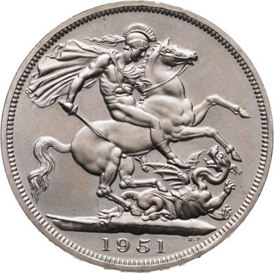 купить Великобритания 1 крона (crown) / 5 шиллингов 1951 "Британский фестиваль 1951 года"