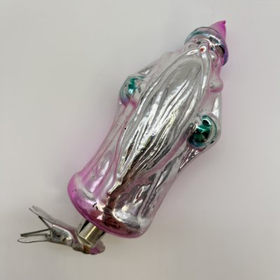 купить Ёлочная игрушка на прищепке "Морозко", стекло, краска, металл, СССР, 1950-1970 гг.