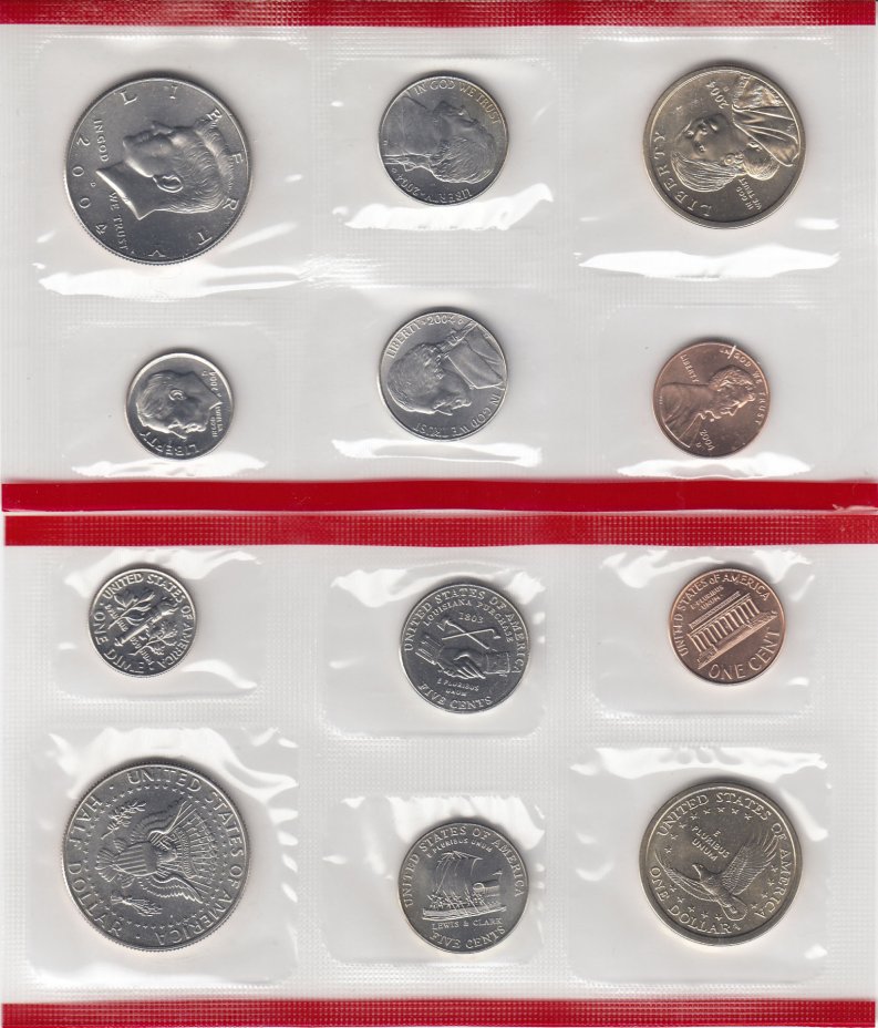 купить США годовой набор 2004 D (6 монет)