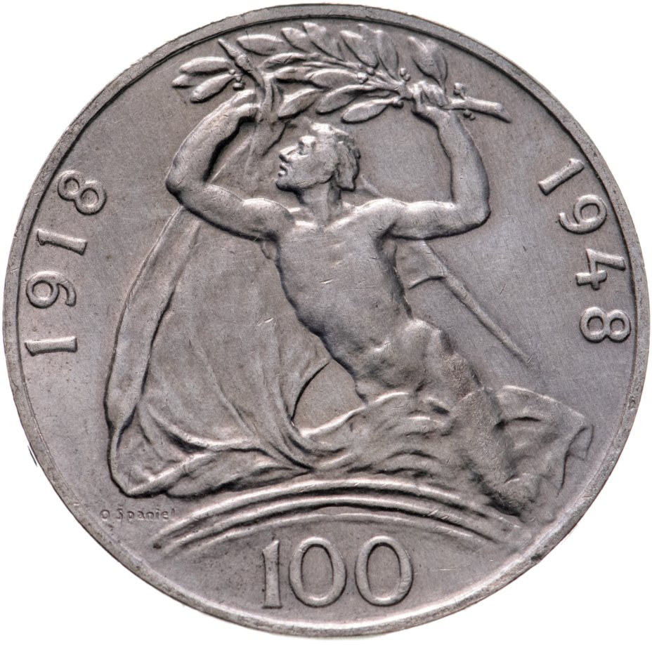 купить Чехословакия 100 крон (korun) 1948 "30-летие Независимости"