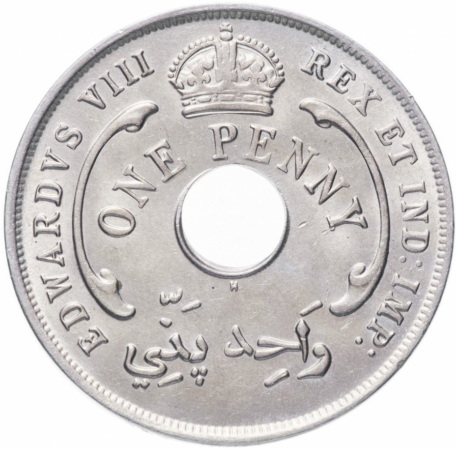 купить Британская Западная Африка 1 пенни 1936 H, король Эдуард VIII