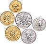 Купить Польша набор монет от 1 до 50 грошей 2009-2015 (6 штук, старые гроши)