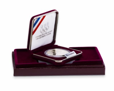 купить США 1 доллар 1988 "XXIV летние Олимпийские Игры, Сеул 1988" в коробке