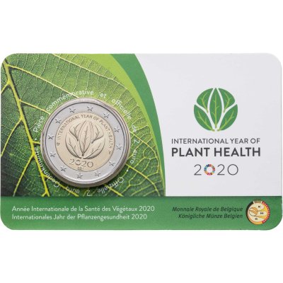 купить Бельгия 2 евро 2020 "Международный год охраны здоровья растений" в блистере