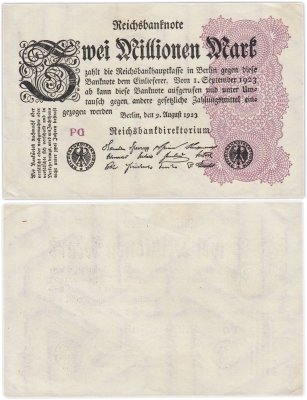 купить Германия 2000000 марок 1923