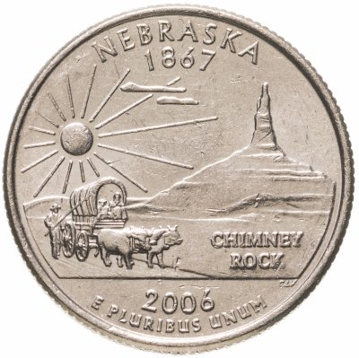 купить США 1/4 доллара (квотер, 25 центов) 2006 "Штат Небраска"