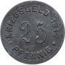 Купить Германия "Мюнстер" 25 пфеннигов 1917 нотгельд