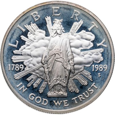 купить США 1 доллар 1989 S "200 лет Конгрессу"