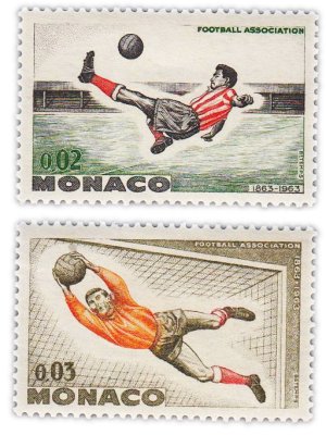 купить Монако набор из 2 марок 1963 "Футбол"
