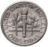 Купить США 1 дайм (10 центов) 1965-2021 "Roosevelt Dime", случайная дата и монетный двор