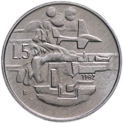 купить Сан-Марино 5 лир 1982 "Социальные достижения"