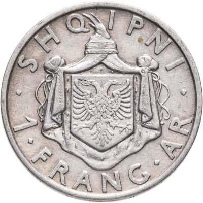 купить Албания 1 франк (франг, frang ar) 1935