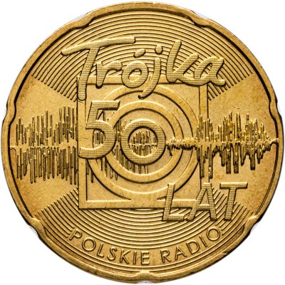 купить Польша 2 злотых 2012 "50-летие программы Польского Радио III"