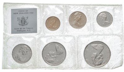купить Новая Зеландия набор 6 шт 1, 2, 5, 10, 20 и 50 центов 1968