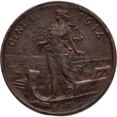 купить Италия 1 чентезимо (centesimo) 1914