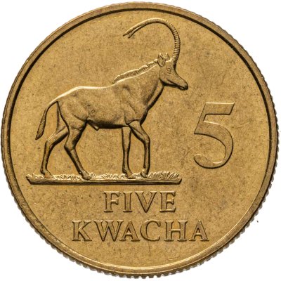 купить Замбия 5 квача (kwacha) 1992