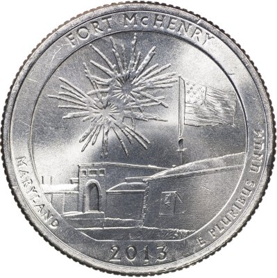 купить США 25 центов [Квотер] 2013 P [KM#545] "Национальный памятник Форт Мак-Генри - Fort McHenry [Maryland]"