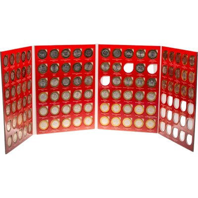 купить Памятные и юбилейные 10 рублевые биметаллические монеты в альбоме 2000-2020 г (102 монеты)