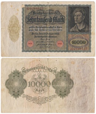купить Германия 10000 марок 1922 P-71