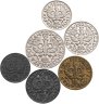 Купить Польша, набор монет от 5 до 50 грошей 1923 года (6 шт.)