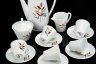 Купить Сервиз кофейный с растительным декором на 5 персон (13 предметов), Cerabel Porcelaine de Baudour, фарфор, деколь, Бельгия, 1960-1977 гг.
