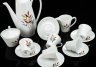 Купить Сервиз кофейный с растительным декором на 5 персон (13 предметов), Cerabel Porcelaine de Baudour, фарфор, деколь, Бельгия, 1960-1977 гг.